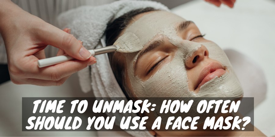 A cosmetologist applying a facial mask