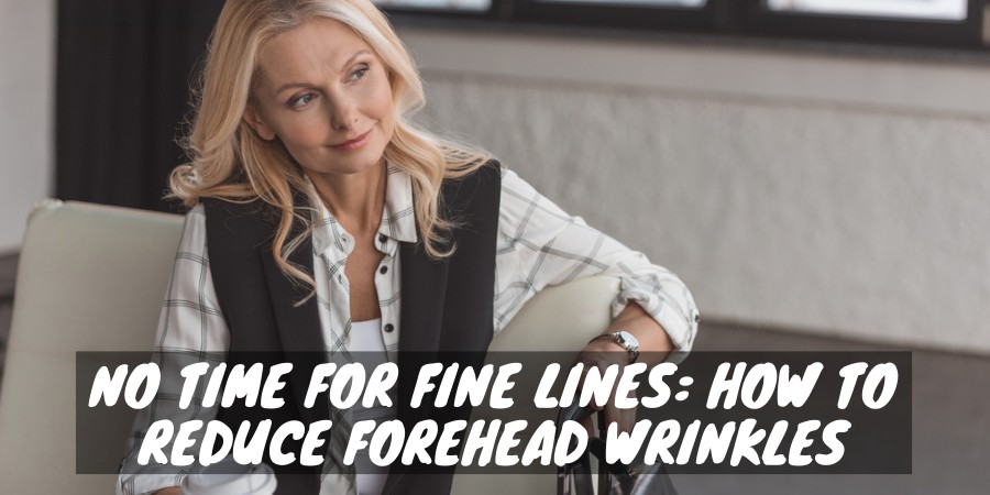 A woman with forehead wrinkles