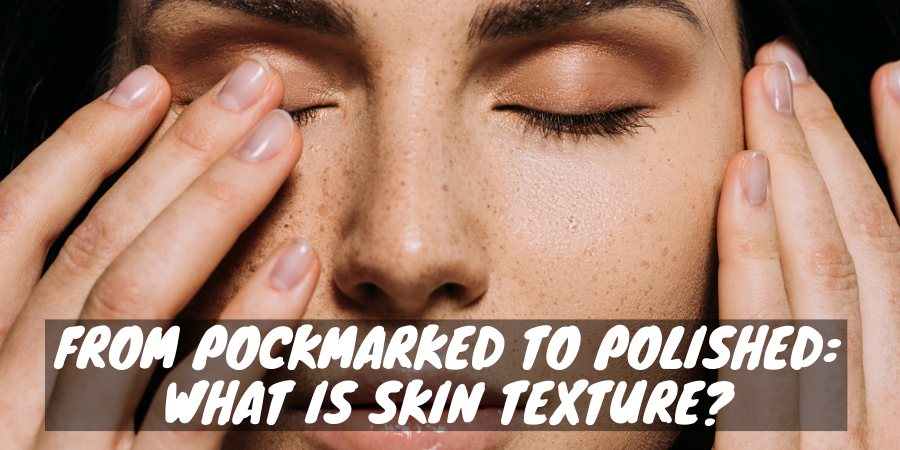 A woman with an excellent skin texture